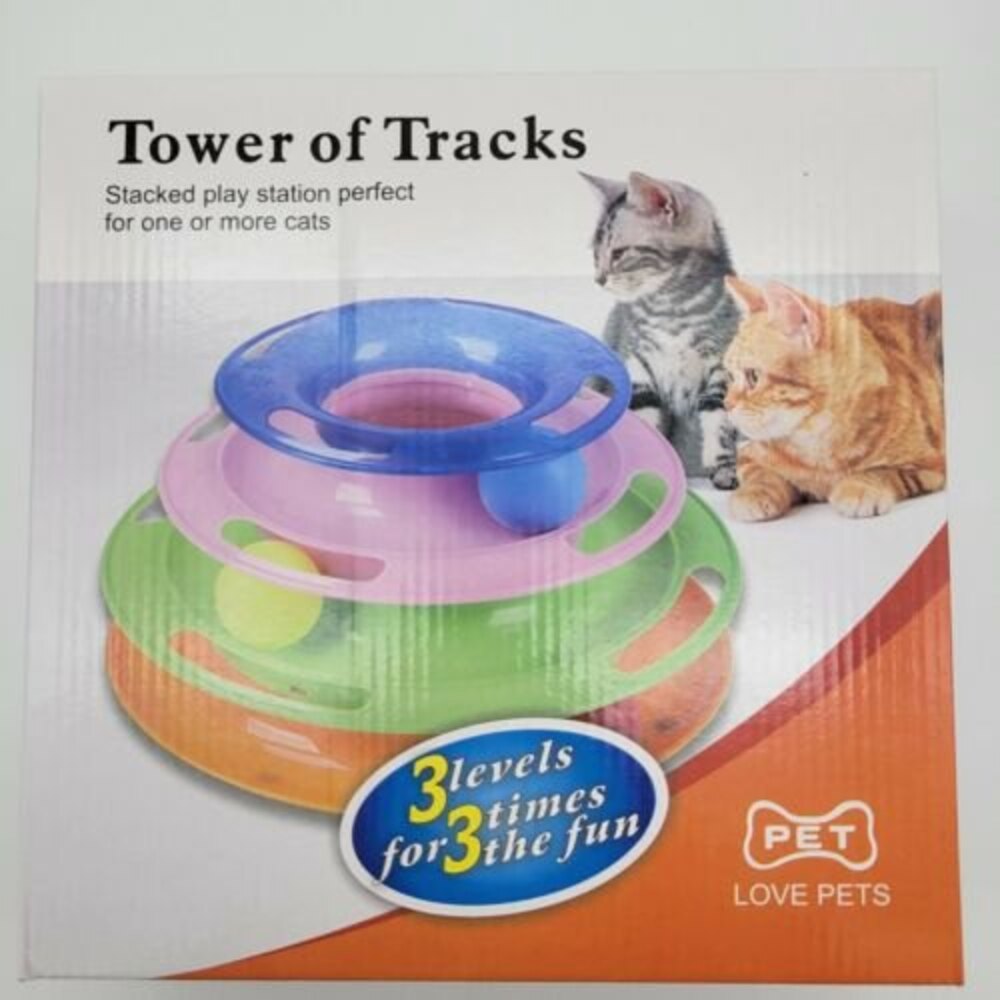 Petstages Tower of Tracks Cat Interactive toy New